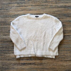 Fuzzy White Sweater